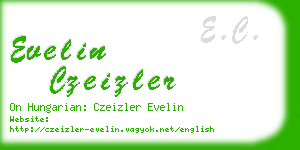 evelin czeizler business card